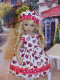 In Love - dress, hat, tights & shoes for Little Darling Doll