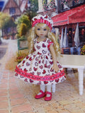 In Love - dress, hat, tights & shoes for Little Darling Doll