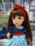 Independence Flag - dress, socks & shoes for Little Darling Doll or 33cm BJD