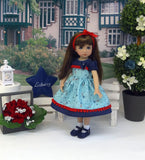 Independence Flag - dress, socks & shoes for Little Darling Doll or 33cm BJD