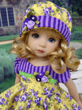Intrigue Roses - dress, hat, tights & shoes for Little Darling Doll