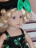 Irish Cutie - dress, beret, tights & shoes for Little Darling Doll