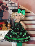 Irish Cutie - dress, beret, tights & shoes for Little Darling Doll