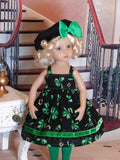 Irish Cutie - dress, beret, tights & shoes for Little Darling Doll