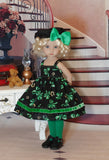 Irish Cutie - dress, beret, tights & shoes for Little Darling Doll