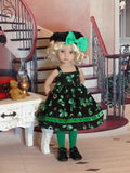Irish Cutie - dress, beret, tights & shoes for Little Darling Doll