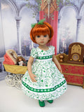 Irish Sweetie - dress, tights & shoes for Little Darling Doll