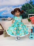 Island Gardenias - dress, socks & shoes for Little Darling Doll or other 33cm BJD