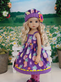 Island Pineapple - dress, hat, tights & shoes for Little Darling Doll
