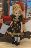 Jingle Bells - dress, tights & shoes for Little Darling Doll or 33cm BJD