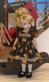 Jingle Bells - dress, tights & shoes for Little Darling Doll or 33cm BJD