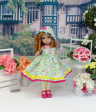 Joyful Spring - sundress, hat, tights & shoes for Little Darling Doll or 33cm BJD