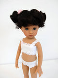Kitty Wig in Dark Brown - for Little Darling dolls