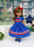 Land of Liberty - dress, tights & shoes for Little Darling Doll or 33cm BJD
