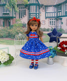 Land of Liberty - dress, tights & shoes for Little Darling Doll or 33cm BJD