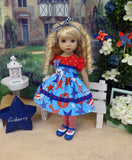 Land of the Free - dress, tights & shoes for Little Darling Doll or 33cm BJD