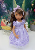 Lavender Mist - dress & shoes for Little Darling Doll