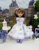 Lavender Roses - dress, tights & shoes for Little Darling Doll or other 33cm BJD