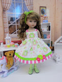 Leap Frog - dress, tights & shoes for Little Darling Doll or 33cm BJD