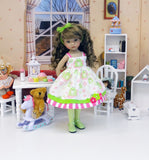 Leap Frog - dress, tights & shoes for Little Darling Doll or 33cm BJD