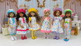 Let's Celebrate - Pink - dress, hat, socks & shoes for Little Darling Doll or other 33cm BJD
