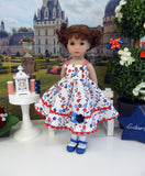 Liberty Garden - dress, socks & shoes for Little Darling Doll or 33cm BJD