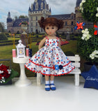 Liberty Garden - dress, socks & shoes for Little Darling Doll or 33cm BJD