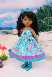 Lil' Mermaid - dress, socks & shoes for Little Darling Doll or 33cm BJD