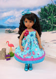 Lil' Mermaid - dress, socks & shoes for Little Darling Doll or 33cm BJD