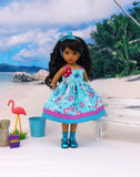 Lil' Mermaid - dress, socks & shoes for Little Darling Doll or 33cm BJD