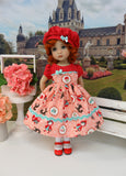 Lil' Red Riding Hood - dress, hat, socks & shoes for Little Darling Doll or 33cm BJD