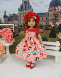Lil' Red Riding Hood - dress, hat, socks & shoes for Little Darling Doll or 33cm BJD