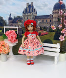 Lil' Red Riding Hood - dress, hat, socks & shoes for Little Darling Doll or 33cm BJD