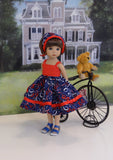 Lil' Sparkler - dress, kerchief & sandals for Little Darling Doll