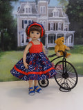 Lil' Sparkler - dress, kerchief & sandals for Little Darling Doll