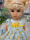 Lil' Texas Rose - dress, tights & shoes for Little Darling Doll or other 33cm BJD