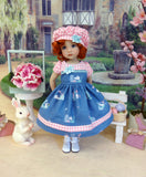 Lil' White Rabbit - dress, hat, socks & shoes for Little Darling Doll or 33cm BJD