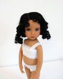 Lindsey Wig in Black - for Little Darling dolls