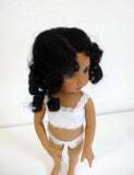 Lindsey Wig in Black - for Little Darling dolls
