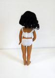 Lindsey Wig in Black - for Little Darling dolls