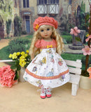 Little Aurora - dress, hat, socks & shoes for Little Darling Doll or 33cm BJD