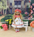 Little Aurora - dress, hat, socks & shoes for Little Darling Doll or 33cm BJD