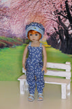 Little Blue Chick - romper, jacket, hat & sandals for Little Darling Doll