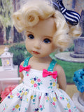 Little Bouquet - dress, tights & shoes for Little Darling Doll or 33cm BJD