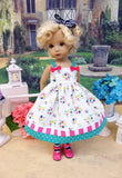 Little Bouquet - dress, tights & shoes for Little Darling Doll or 33cm BJD