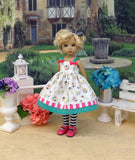 Little Bouquet - dress, tights & shoes for Little Darling Doll or 33cm BJD