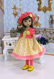 Little Buttercup - dress, jacket, beret, tights & shoes for Little Darling Doll