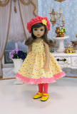 Little Buttercup - dress, jacket, beret, tights & shoes for Little Darling Doll