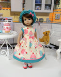 Little Cupcake - dress, hat, socks & shoes for Little Darling Doll or 33cm BJD