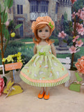 Little Garden Bunny - dress, hat & shoes for Little Darling Doll or 33cm BJD